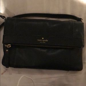 Black leather Kate spade crossbody